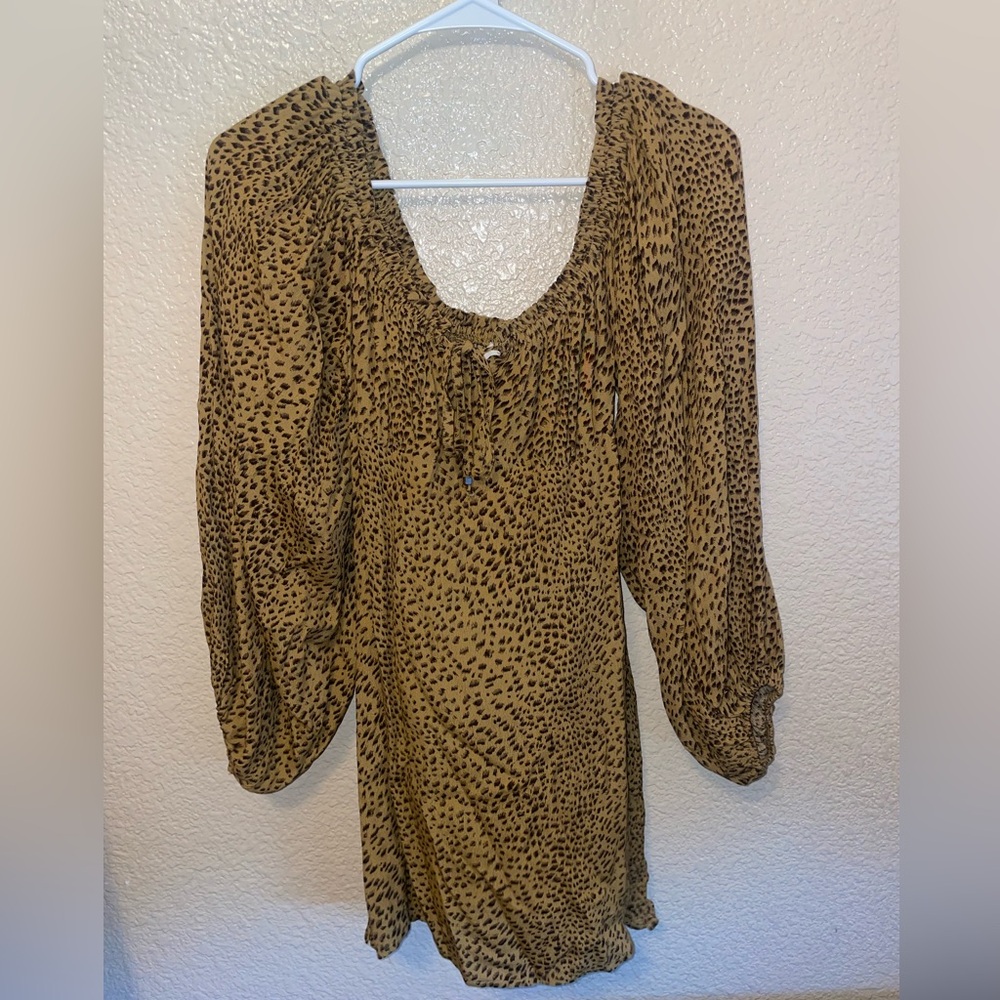 ACOA animal Print Dress Small cheetah leopard